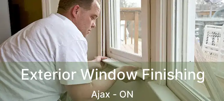  Exterior Window Finishing Ajax - ON