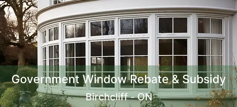  Government Window Rebate & Subsidy Birchcliff - ON