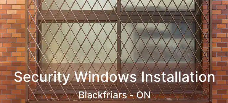  Security Windows Installation Blackfriars - ON