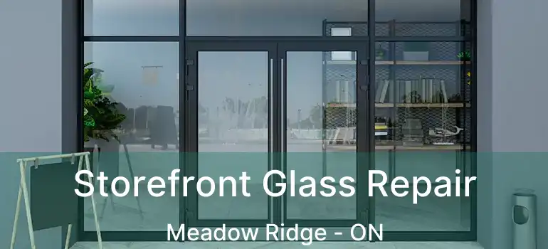  Storefront Glass Repair Meadow Ridge - ON