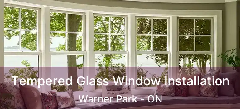  Tempered Glass Window Installation Warner Park - ON